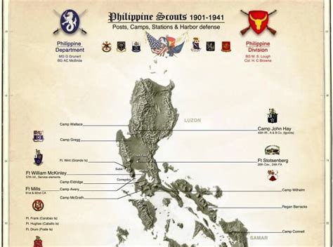 Philippine Scout Units and Bases .